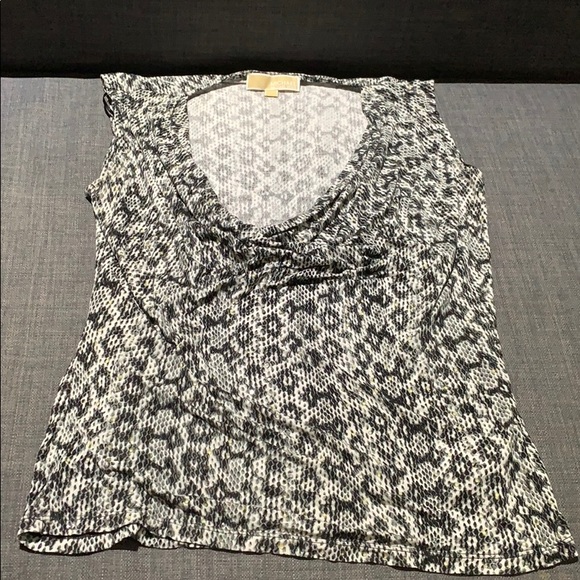 Michael Kors snake print sleeveless top w sparkles - Picture 1 of 6